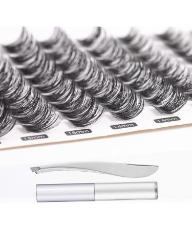 SISILILY Individual Cluster Lashes Kit | Reusable 3D Eyelash Extension | Soft Natural C CC D Curl | With Glue | 90 clusters - DM05 - Buy Online on SooperMarket.com