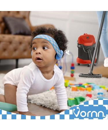 VORNN Silent Baby Ear Defenders - Noise Reduction Earmuffs for Kids 0-36 months - Adjustable Headband - UK Design (Blue) - Buy Online on SooperMarket.com