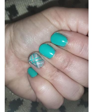Nail Stamp Stainless Steel Nail Stamping Plate Snake Skin Image Printing Stainless Steel Stencil Nail Art Stamp Templates Animal Flower Pattern Nail Stamping Plates (Geometric Plaid Stripe Line) - Buy Online on SooperMarket.com