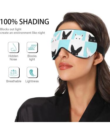 Haskirky Light Blocking Eye Mask for Comfortable Deep Sleep - Breathable & Adjustable for Men and Women | Ideal for Travel, Yoga, Meditation, and Office Use - Buy Online on SooperMarket.com