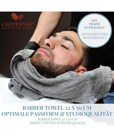 Carenesse 6-Pack Gray Shaved Towels 22x70 cm | Premium 100% Cotton Eco-Friendly Shaver Towels for Studios | Hygienic & Suction-Strong Quality - Buy Online on SooperMarket.com