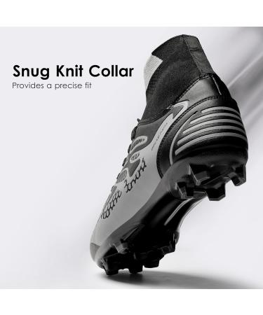 DREAM PAIRS Men's Soccer Shoes - Professional Athletics Training Lace-Up Football Shoes - EU Size 43 - Black & Dark Grey - Buy Online on SooperMarket.com