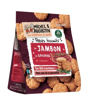 Michel Et Augustin Jambon de Bayonne Shortbreads 90g - Pack of 3