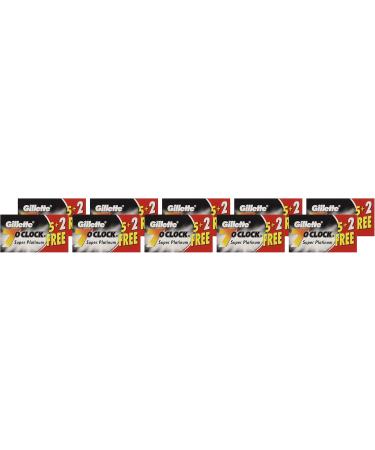 84 7 O'clock Super Platinum Double Edge Safety Razor Blades - AKA 7'Oclock Black - Buy Online on SooperMarket.com