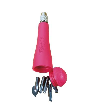 Speedball Linozip Safety Linoleum Cutters - 5 Cutter Assortment Pack Perfect for Beginners, Includes Lino Handle
