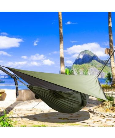 G4Free Large Camping Hammock with Mosquito Net and Rain Fly - 2 Person Portable Hammock with Bug Net and Tent Tarp for Outdoor Hiking and Backpacking - Buy Online on SooperMarket.com