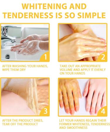 24 Carat Gold Handwax Mask - Nourishing Moisturizing & Removable Hand Masks for Easy Use | Safe Material | International Shipping - Buy Online on SooperMarket.com