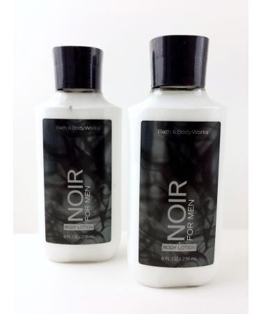 Noir for Men Body Lotion - Bath & Body Works Signature Collection (2-pack) 8 Oz 238 Ml each