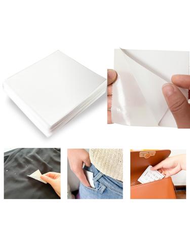 100 Sheets Mini Portable Lint Remover Sheet for Clothes Pet Hair Small Lint Remover for Travel Size Simple to Use Sticky for Clothes Bag Dust Fuzz Fur (8 * 8cm)