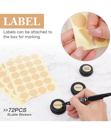 Veuwolm Aluminum Travel Cream Can (30 pcs) with Stickers - 15ml Screw Cap for Lip Balm & Cosmetics - Buy Online on SooperMarket.com