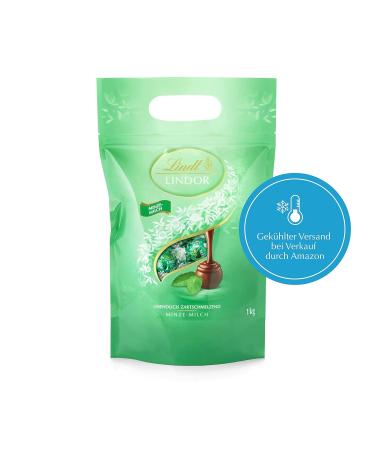 Lindt Lindor Mint Chocolate Balls 1kg Bag - 80 Count - Perfect Chocolate Gift - Buy Online on SooperMarket.com