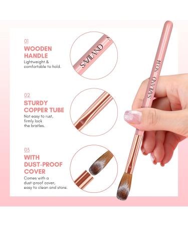 Saviland 3 PCS Kolinsky Acrylic Nail Brush Set | Size 8/10/14 Premium Quality Durable Nail Art Brush for Acrylic Powder, Monomer Liquid, Nail Extensions, and 3D Nailcarving - Perfect Christmas Gift for Women - Buy Online on SooperMarket.com
