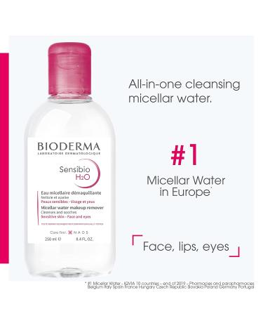 Bioderma Sensibio H2O Micellar Water 8.4 fl oz - Gentle Makeup Remover - Buy Online on SooperMarket.com
