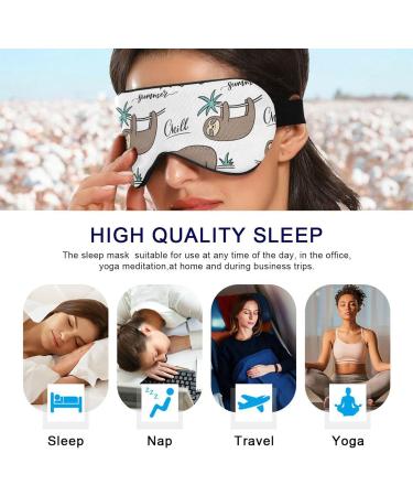 Unisex Haskirky Light Blocking Eye Mask for Deep Sleep | Adjustable & Breathable for Travel, Meditation, and Office Use - Buy Online on SooperMarket.com