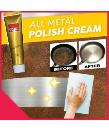 Raturv Metal Polish Cream Set - Chrome Polish Rust Remover & Stainless Steel Cleaner | Instashine Metal Polishing Paste - Buy Online on SooperMarket.com