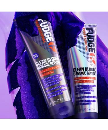Shop Fudge Clean Blonde Damage Rewind Violet-Toning Shampoo 1000ml | Best International Shipping & Hair Care Solutions - Buy Online on SooperMarket.com