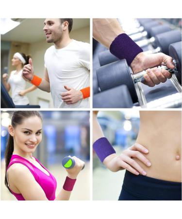 Bememo Cotton Welding Bands for Women & Men - Multi-Colored 12 Pieces - Perfect for Tennis Basketball Running & Gym Training - Buy Online on SooperMarket.com