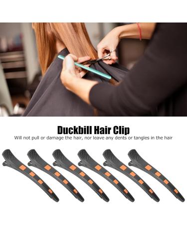 Duckbill Hair Clip Safe DIY Craft Convenient for Use Sectioning Clips No Slip for Salon Hair Styling for Applying Facial for Haircut(Orange) - Buy Online on SooperMarket.com