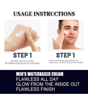 Mens BB Cream Foundation Mens Concealer Colour Correcting Cream Tinted Moisturiser Mens BB Cream SPF15+ Mens Face Moisturiser for Cover Blemishes Hydration BB Cream Foundation Even Skin Tone - Buy Online on SooperMarket.com