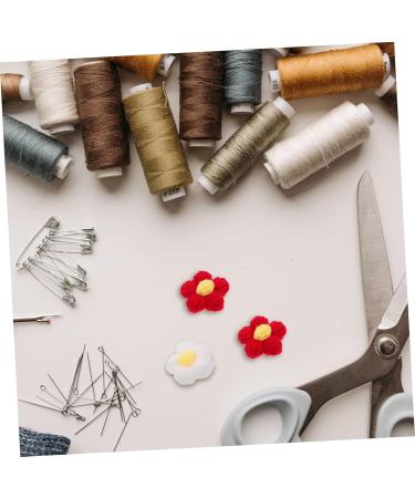 Cabilock 10pcs Hairpin Accessories Hair Pin Plush Yarn Crocheted Puff Flower Child Wedding Supplies Bow Tie Assorted Color 2 4X4cm - Buy Online on SooperMarket.com
