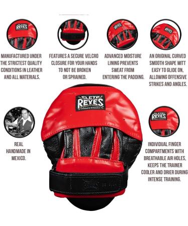 Cleto Reyes Curved Mitts with Hook and Loop Closure - Top Quality Training Gear - Buy Online on SooperMarket.com
