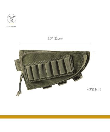 OneTigris Tactical Buttstock Shell Holder & Cheek Rest Pouch in Black - Buy Online on SooperMarket.com