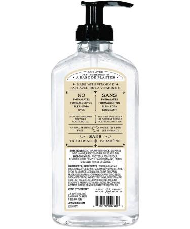 J.R. Watkins Coconut Hand Soap - 11 fl oz (325 ml) | Natural & Moisturizing Cleanser - Buy Online on SooperMarket.com