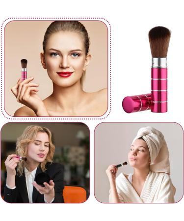 Andibro 2Pcs Retractable Kabuki Makeup Brush Portable Travel Foundation Brush Loose Powder Brush Blush Makeup Brushes Face Liquid Foundation Sunscreen Brush Extensible Contour Makeup Brush with Cover - Buy Online on SooperMarket.com
