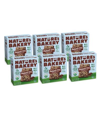 Nature's Bakery Baked-Ins Bars Chocolate Oat, Organic Fruits & Veggies, Vegan, Non-gmo, Organic Snack, 6 Count (Pack of 6) Chocolate Oat 6 Count (Pack of 6)