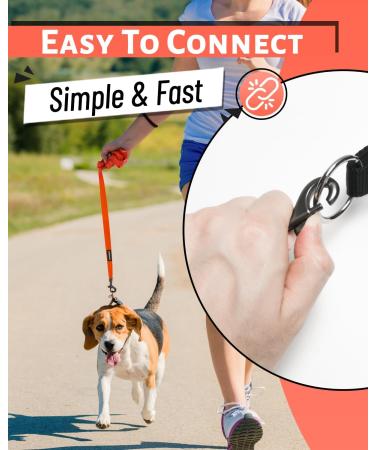 Looxmeer Rubberized Tow Lines for Dogs - 3m to 30m Leashes in Neon Orange | Ideal for Small & Medium Dogs | Durable Practice Lines - Buy Online on SooperMarket.com