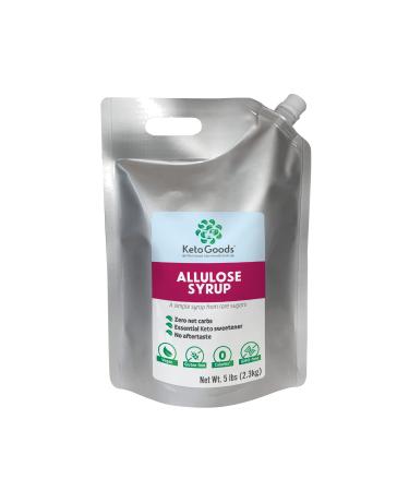 KetoGoods Allulose Simple Syrup (5lb/80oz): No carbs/calories, Keto friendly, No glycemic impact (5lb)