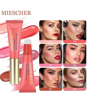 MIESCHER Liquid Blush Beauty Wand - Creamy Cheek & Lip Stain Stick for Dewy & Natural Glow - Buy Online on SooperMarket.com