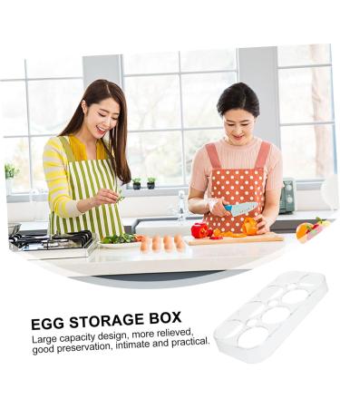 Hemoton 3pcs Egg Storage Box Eggs Food Tray Fridge Mustard Cutlery Tray Egg Holder Refrigerator Egg Cup Assorted Colorx3pcs 17.5x8.5x2cmx3pcs - Buy Online on SooperMarket.com