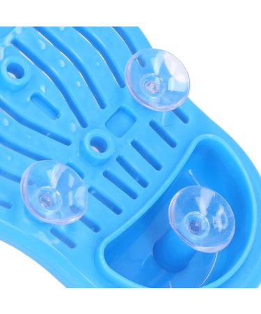 Shower Foot Scrubber for Simple Feet Cleaning Foot Washer for Shower Floor Mat with Suction Cups Removes Dead Skin Improves Relieves Pressure Blue - Buy Online on SooperMarket.com