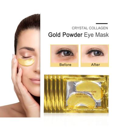 20 Pairs 24K Gold Collagen Under Eye Patches for Deep Moisturizing and Wrinkle Reduction - Hydrating Eye Mask for Dark Circles, Puffiness, and Eye Bags - Buy Online on SooperMarket.com