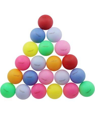 Assorted Color 50 Pack Beer Pong Balls - Washable Plastic Table Tennis Balls by TADICK - Buy Online on SooperMarket.com
