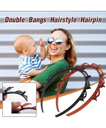 LICHUANUK 2 Piece Hairband Clip Hairpin Double Bangs Double Bangs Hairstyle Double Bangs Double Bangs Hairpin Double Bangs Hairpins - Buy Online on SooperMarket.com