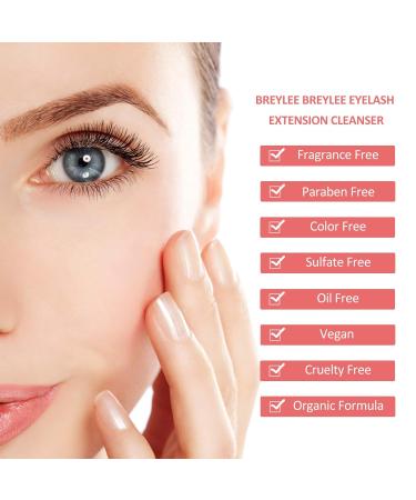 Buy Breylee Eyelash Shampoo - 200ml Eyelash Care for Salon & Home Use Eyelash Extension Makeup Remover with 2 Brushes | International Shipping - Buy Online on SooperMarket.com