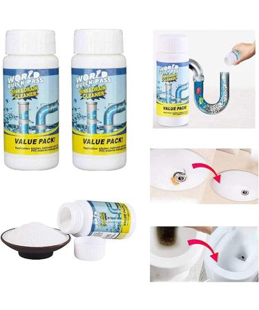 Herios Drain Foam Cleaner Pipe Dredge Deodorant Foam Cleaner Liquid Hair Drain Clog Remover & Cleaner Quick Foaming Toilet Clean for Toilets Sinks Tubs (1pcs) - Buy Online on SooperMarket.com