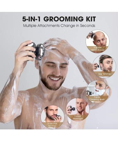 Buy Telfun 9D Head Shavers for Bald Men - Fast High-Speed Electric Razor Waterproof Wet/Dry Trimmer with LED Display & Type-C Charging for Home & Travel - Buy Online on SooperMarket.com