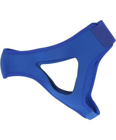 Blue Adjustable Anti-Snoring Chin Strap with Breathable Jaw Support Belt - Buy Online on SooperMarket.com