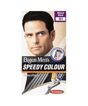 Bigen Men's Speedy Colour (Natural Black) 101 Black 4 Count (Pack of 1)