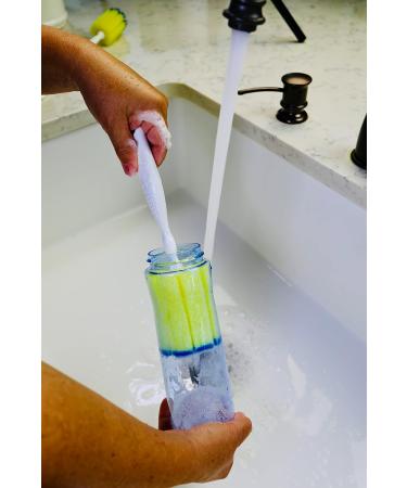 PowerPuff Original 10 Handheld Dish Sponge & Bottle Scrubber | Non-Scratch, Tough on Grime | 2 Pack | Made in USA - Buy Online on SooperMarket.com