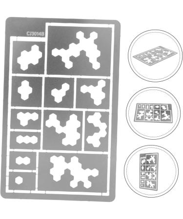 EXCEART Camouflage Spray Board Models Stencils for Crafts Painting Templates Washable Template Paper As Shown 8.50X5.50X0.20CM - Buy Online on SooperMarket.com