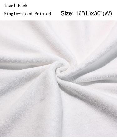 Cute Cartoon Giraffe Hand Towels - Soft & Absorbent | Perfect for Bathroom, Hotel, Gym & Spa | 16 x 30 Inches White - Buy Online on SooperMarket.com