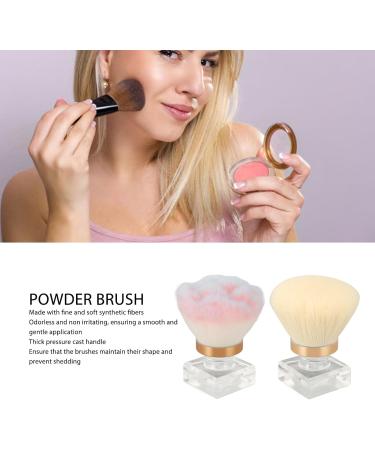 Makeup Blush Brush Synthetic Shed Dense Brush Hair Clear Base Loose Powder Brush Set Expertly Holds Powder With Nail Salon Storage Box - Buy Online on SooperMarket.com