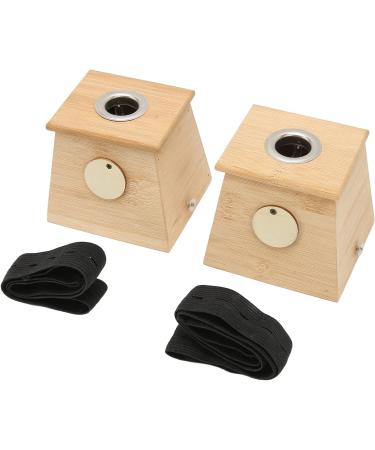 Moxibustion Box - Single Hole Bamboo Moxa Roller & Acupuncture Tool | 2pcs International Shipping - Buy Online on SooperMarket.com