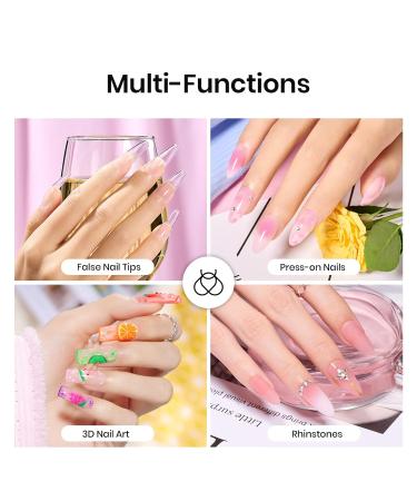 Beetles 15g Solid Nail Glue Gel for False Nail Tips | Strong Adhesive for Press-On Acrylic Nails | UV Light Cured Hard Gel for Nail Art - Buy Online on SooperMarket.com