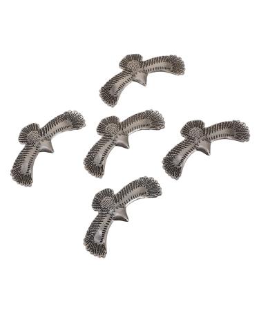 EXCEART Bag Making Supplies 5pcs Rivet Silver Accessories Brass Fittings Leather Kit Leather Rivets Screw Round Head Button