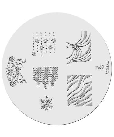Konad stencil stamping stamping stencil M69